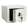Luwint Small Steel Safe Box with Key Lock, 0.3 Cu