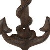 DII Cast Iron Collection Decorative Wall Hook Set, Anchor/Rope, 2