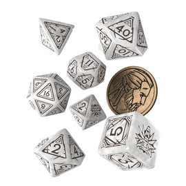 Q-Workshop QWOWGE3T The Witcher Dice Set: Geralt - The White Wolf (7)