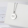 XSMZB Round Memorial Cremation Jewelry for Ashes Always in My