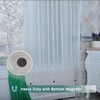 Clear Shower Curtain Liner, 100% Waterproof EVA 3D Shower Curtains
