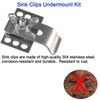 10 Pack 304 Sink Clips Undermount Kitchen Sink Clips,Epoxy Undermount