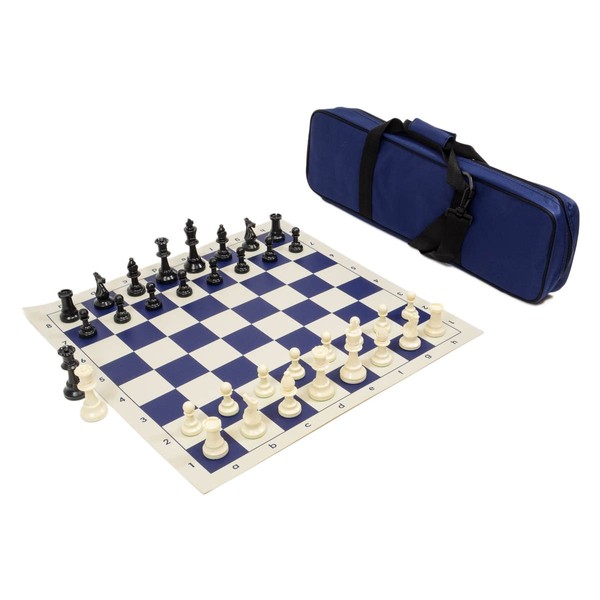 Wholesale Chess Heavy Tournament Triple Weighted Chess Set Combo (Navy