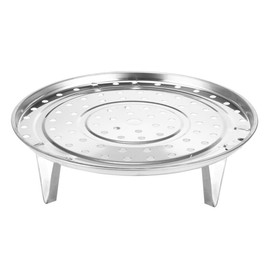 WHTCHSU Steamer Rack 8.7 Inches 304 Stainless Steel Steaming Rack Steam Tray with Removable Legs for Steamer Cookware Instant Pressure Cooker Multi-functional Steamer Basket