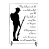 Clear Acrylic 'They Shall Grow Not Old...' Plaque On Stand