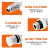 Racewill 5 Pack 90 Degree Elbow Hydraulic Hose Fittings: 3/8"