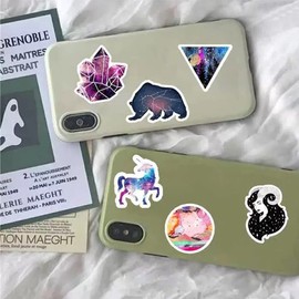 Zodiac Stickers |50Pcs Constellations Waterproof Vinyl Decals for Water Bottles Book Laptop Bicycle Luggage Cup Mobile Phone