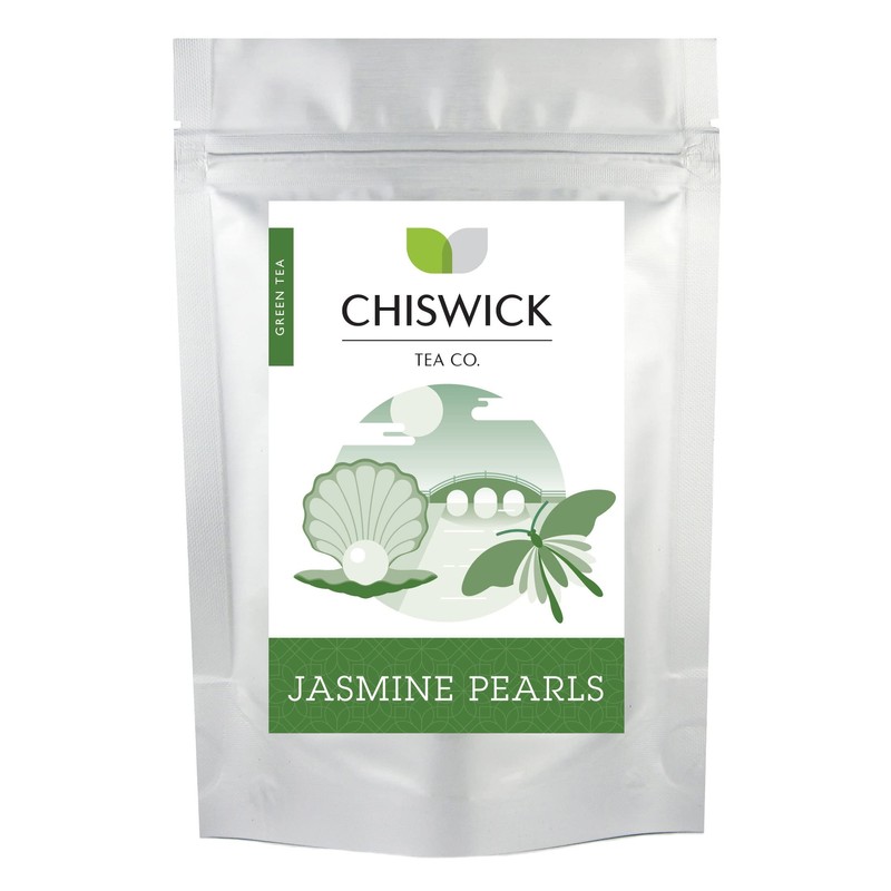 Jasmine Pearls (Dragon Pearls) Premium Loose Leaf Green Tea -