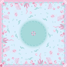 Susy Card Mermaid 40047881 Tablecloth 80 x 80 cm Pack of 1, Multi-Coloured