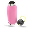 Bubba Radiant Stainless-Steel Pop-Up Straw, 40oz Water Bottle, Medium, Rubberized