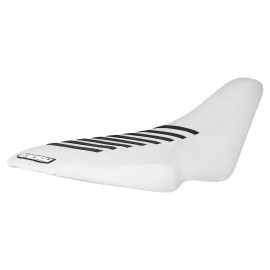 Suzuki 2006-2012 Suzuki LTR 450/ LTR450 seat cover  all WHITE w/ BLACK ribs #194