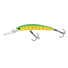 Yo-Zuri Crystal Minnow Walleye (F) 110mm 4-3/8" Hot Tiger Floating Deep Diver Lure