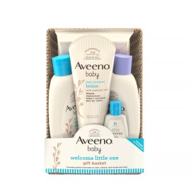 Aveeno Baby Welcome Gift Set 4 Essential Skincare Products for Delicate Skin