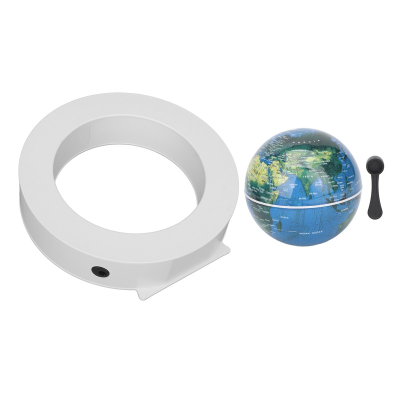 Magnetic Levitation Globe White Built in LED Light Frosted Texture