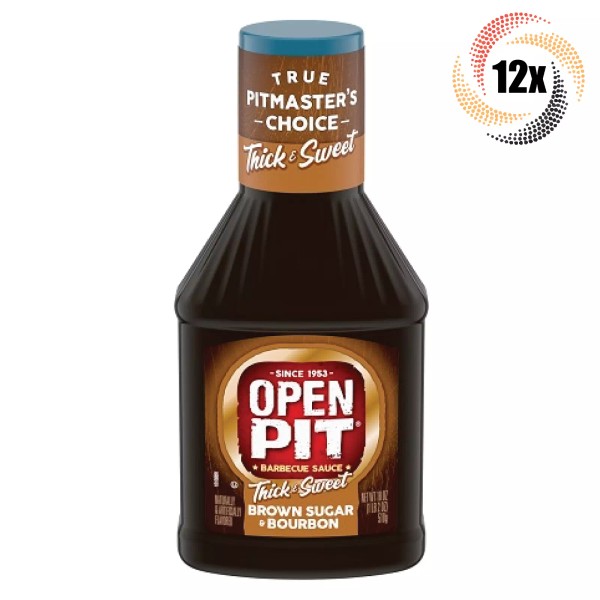 Open Pit 12x Bottles Open Pit Brown Sugar Bourbon Barbecue