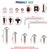 CHIFUN Motorcycle Fairing Bolt Kit, 195 Pcs M5 M6 Aluminum
