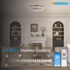 VOLISUN Low Profile Ceiling Fans with Lights and Remote, 19.7in