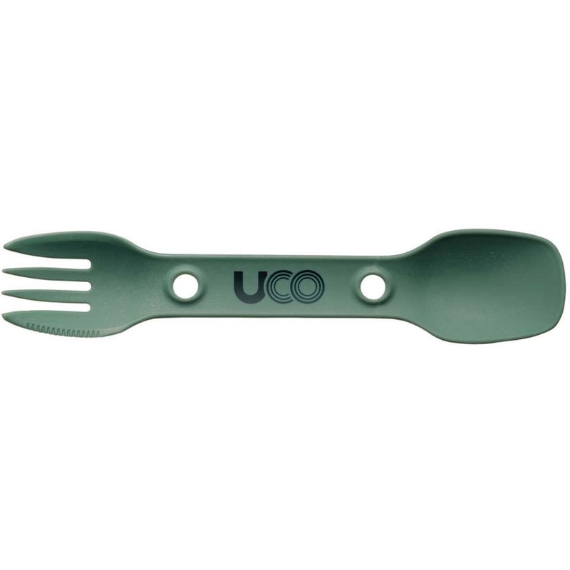 Uco 27011 Outdoor Camping Outdoor Cutlery Utility Spoke 2pac Green/Charcoal