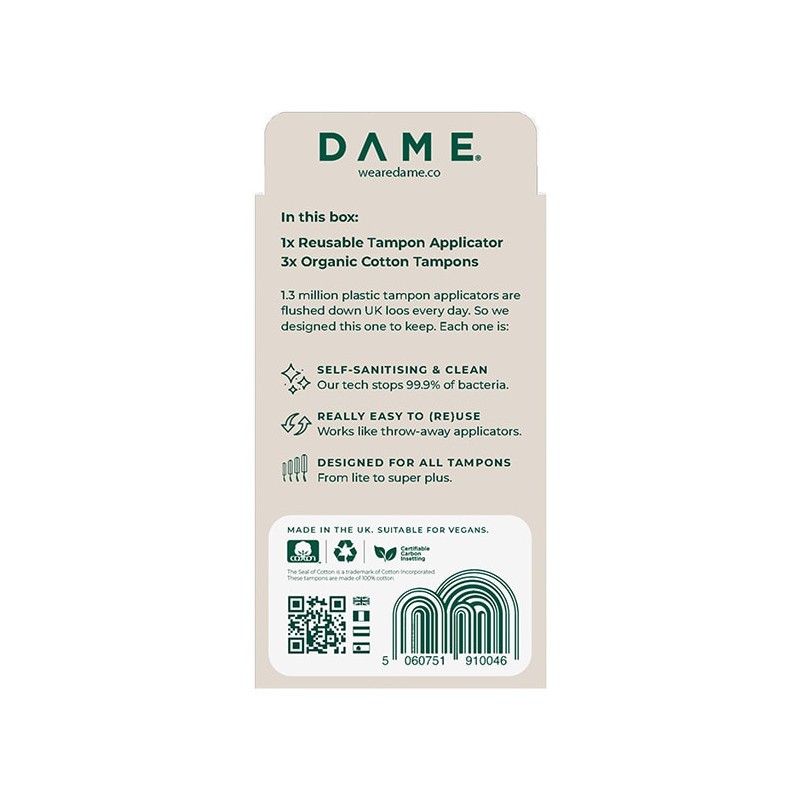 DAME Reusable Tampon Applicator