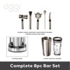 OGGI Compact Stainless Steel 8-Piece Bar Tool Set- Bartender Kit