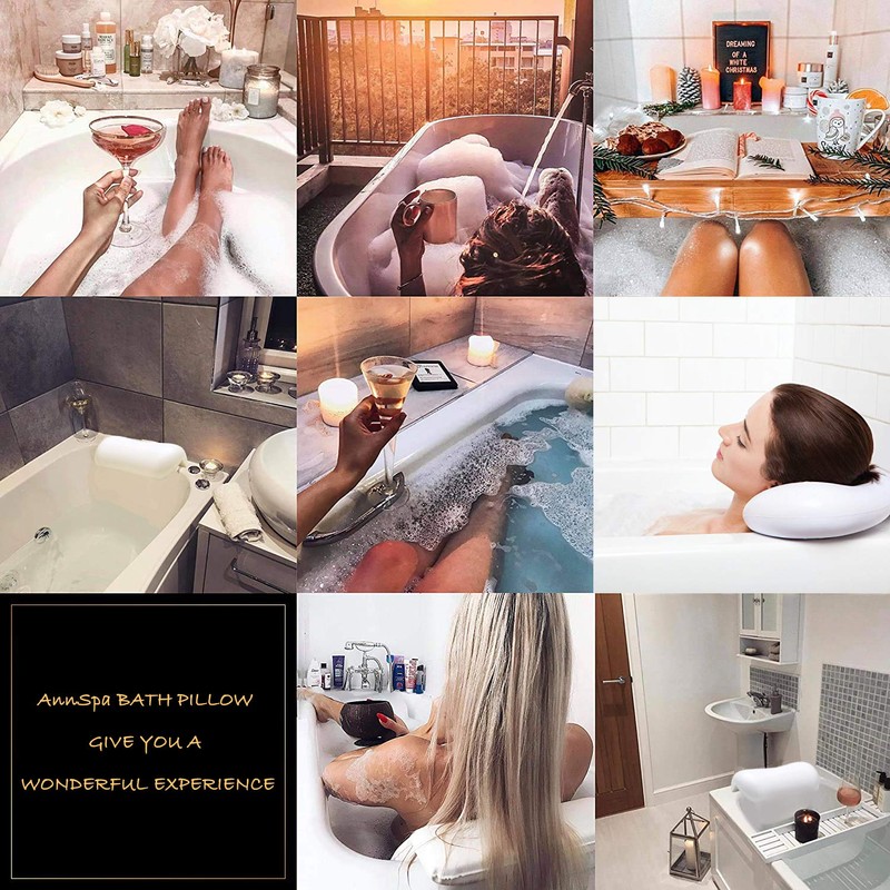AnnSpa Cuscino di Bagno, Vasca da Bagno Accessori Bagno Morbido