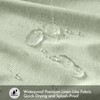 ANRODUO Extra Long Fabric Shower Curtain, 108 Inch Long Linen