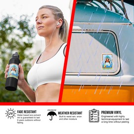 United by Color Stay Positive Stickers (2 Pack) - Strong Adhesive Waterproof No Fade Funny Vinyl Stickers - Used for Car, Laptop, Water Bottle, Tumbler, Notebook