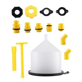 Alipis 1 Set Spill Coolant Funnel Kit with Fluid Stopper Car Radiator Filling Tool for Engine Flush Coolant Pressure Testing Convenient Design for Automotive Repairs
