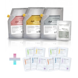 Choose 1 of 3 Eveever soft cream modeling packs (1 agent + 2 agents) + 10 mask packs rose / 이브에버 소프트 크림 모델링 팩 3종 중 택 1 (1제+2제)+마스크팩 10매 로즈