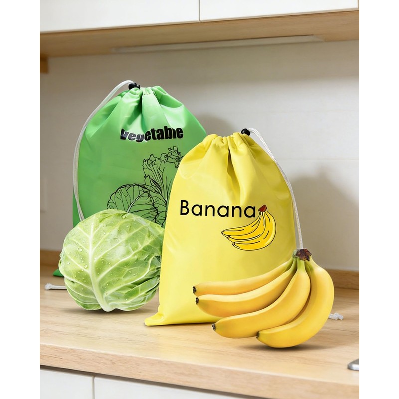 2 Pack Multi-Purpose Vegetable Storage Bags