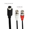 MTUERANC S-Video 4 Pin to Bnc Splitter Cable, Mini Din
