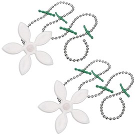 2 Pack Flower Shape Shower Drain, Sink Shower Drain Protector Remover Hair Filter Chain Hook - Catcher Strainer Hair Snare for Bathroom, Kitchen, Bathtub