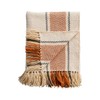 Creative Co-Op Hand-Woven Reclaimed Fabric Throw with Fringe, Multicolor