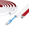 78" Cord Hider Wall, Self Adhesive Silicone Cord Covers for