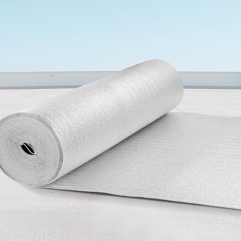 VEVOR Double Reflective Insulation Roll, Foam Core Radiant Barrier, 3.2