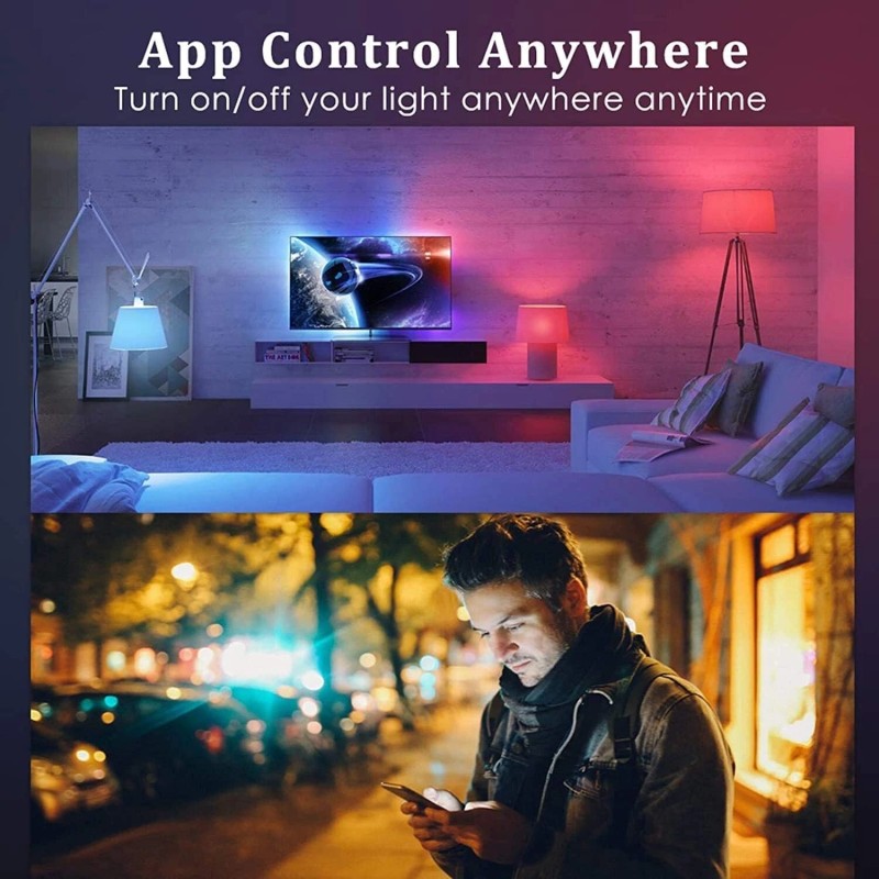 AvatarControls 2 pack E12 Smart Bulb 5W LED Candle Light