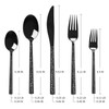 Kelenfer 18/10 Stainless Steel Flatware Set Hand Forged Silverware Set