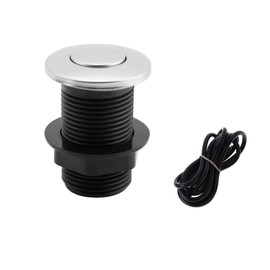 𝟐𝟎𝟐𝟑 𝙐𝗽𝒈𝒓𝒂𝒅𝒆𝒅 Sink Top Push Button with Air Hose Replacement, Air Switch Button for Garbage Disposal Air Actived Switch Sink Garbage Disposal Parts by Ketofa
