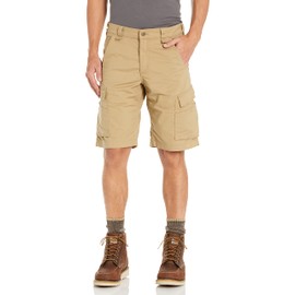 Carhartt Men's Force Relaxed Fit Ripstop Cargo Work Short 105297, Dark Khaki, 36