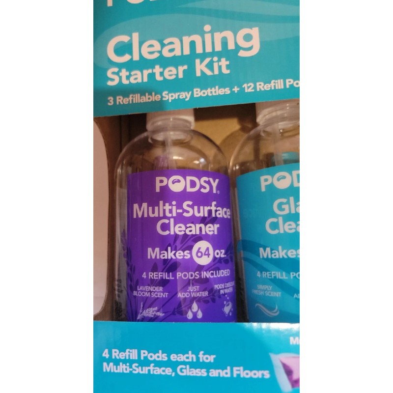 Podsy MULTI SURFACE FLOOR GLASS CLEANER Cleaning Kit Podsy Spray