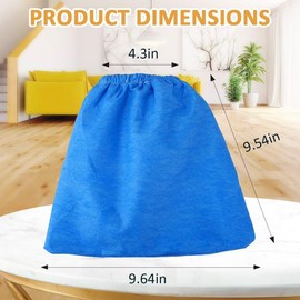 Cloth Filter for Craftsman 2&2-1/2 Gal. Shop Vac 916949, 9-16949, MICROLINED (6 Pack)