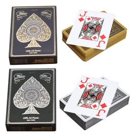 2 Decks Of Plastic Playing Cards, Waterproof Playing Cards, Durable Playing Cards, Interactive Games, Suitable For Home And Party