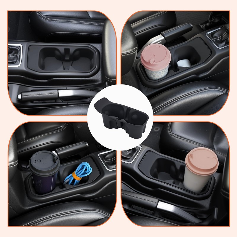 Cup Holder Coaster Fit for 2018-2024 Jeep Wrangler JL JLU