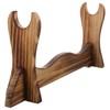 HOLIDYOYO Wooden Sword Stand, Light Brown Flute Display Rack, Single