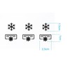 6 Air Conditioning Symbols for Sticking Symbol Sticker Decal Switch