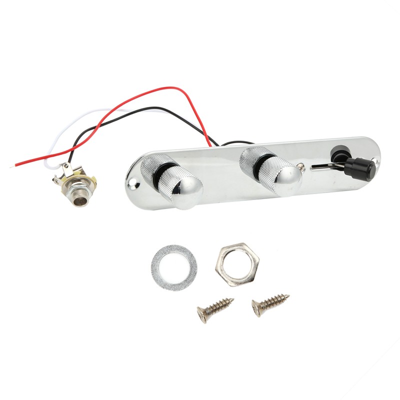 Chrome Plated Metal 3 Way Switch Prewired Control Plate for