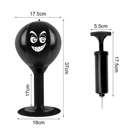 Punching Ball Desk Desktop, Sandbag Punch Bags with Suction Cup Desktop Punch Bag Stress Relieving Punching Ball Table Office for Boss Colleagues Friends