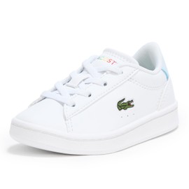 Lacoste Unisex-Child Infant's Carnaby Set Sneaker, Grey Rinse/Navy Blue, 7