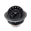 Watflow Black Kitchen Sink Drain Assembly with Sink Strainer 3-1/2