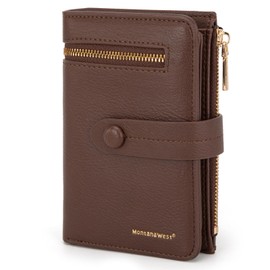 Montana West Rfid Wallet Bifold Women's Wallets Card Cases & Money Organizers Small Cash Wallet for Female Ladies Compact Zipper Pocket Wallet with Multi Card Slots